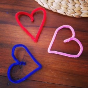 pipe cleaner hearts